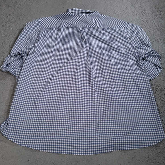 Chef Works Urban Collection Shirt Mens XXL Long Sleeve Collared Stretch Blue - Picture 6 of 7